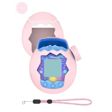 Imagem de Capa para máquina de jogos de animais de estimação virtual Tamagotchi Paradise, design interativo WUNIAK proteção de silicone para crianças, portátil, resistente a arranhões, com capa de botão e