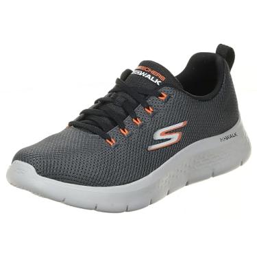 Imagem de Skechers Tênis masculino Go Walk Flex, Carvão/Preto, 13