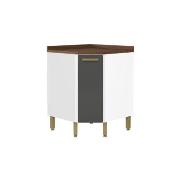 Imagem de Gabinete De Cozinha Modulado Bella Canto C- 1 Porta Grafite - Bertolini