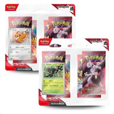 Imagem de Blister Quádruplo Cards Pokémon Rivais Predestinados Idioma Português 