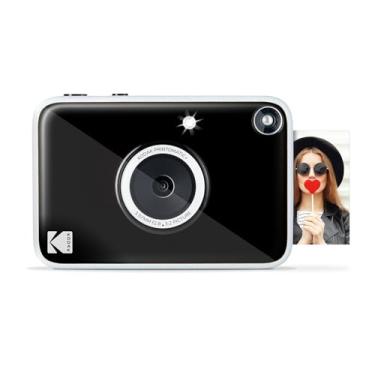 Imagem de Kodak Câmera digital de impressão instantânea Printomatic+ (preto) Câmera portátil de 10 MP com indicador de status LED RGB interativo, imprime fotos coloridas em papel fotográfico Zink 5 x 7,6 cm com