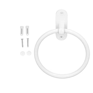 Imagem de Suporte de Toalheiro do Banheiro, Toalha de Parede de Alumínio Branca, Cabide de Toalha de Alumínio, Cabide de Toalha para Hotel, Casa