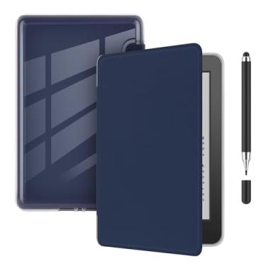 Imagem de Akacy Capa transparente e macia para Kindle paperwhite de 15.2 cm 10 Geração (2018, modelos PQ94WIF). Capa traseira de borracha TPU de silicone flexível fina e macia cantos reforçados (6)