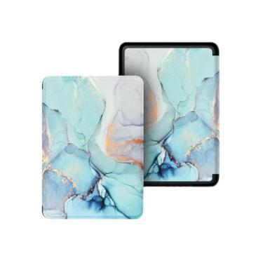 Imagem de Akacy Capa com padrão pintado de 15 cm para Kindle (10ª geração, modelo: J9G29R, lançado em 2019) com função auto despertar/hibernar/à prova d'água (4)
