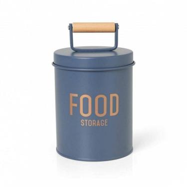 Imagem de Porta Condimentos De Metal Com Puxador De Madeira - Jeans