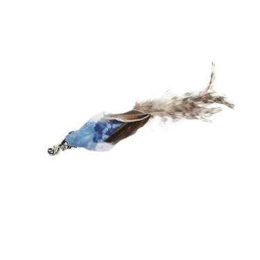 Imagem de Luzhengyang Recargas de varinha Feather Cat Teaser – Cabeças inspiradas em pássaros naturais, acessórios de brinquedo de gato para brincadeiras interativas (pacote com 5) (refil de pássaro Kongxuan)