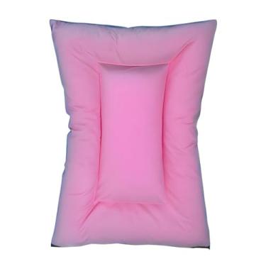 Imagem de Cama Caminha Colchonete Suede Pet Luxo Lavável 3 Zíperes Impermeável Macia Tecido Veludoso 50 * 70/60 * 75/65 * 95/95 * 120cm(M,Rosa)