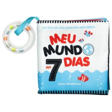 Imagem de Meu Mundo Em 7 Dias – Livrinho De Pano Com Cores Contrastantes E Chocalho Para Bebês
