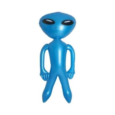 Imagem de Brinquedo Inflável de Alienígena (90cm) - Decoração para Festa de Hall