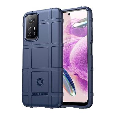 Imagem de IDEWEI Capa adequada para Xiaomi Redmi Note 12S. Fibra de carbono refinada, anti-queda, anti-impressão digital, proteção total, capa para Xiaomi Redmi Note 12S