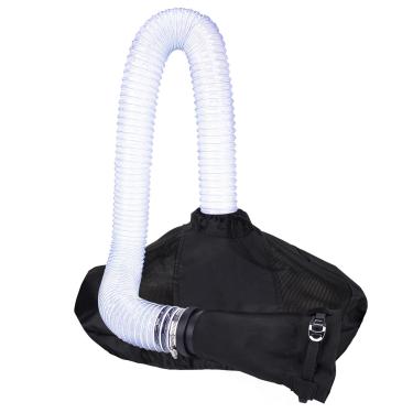 Imagem de Salcod Sistema universal de coleta de folhas para sopradores de folhas e aspiradores, cabe até 12,7 cm de diâmetro, tubos de observação transparentes, capa de malha ajustável para caixas de 32 a 96