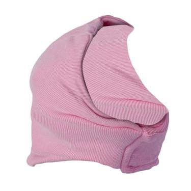 Imagem de Gralara Capuz calmante para cães, capa para cabeça, protetores de orelha para cães, abafadores de ouvido para banho, e secagem, Rosa