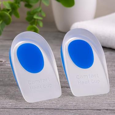 Imagem de Palmilha Ortopédica de Silicone Gel, Protetor de Calcanhar para Alívio de Dores, Suporte Ergonômico para Esporão e Esporte, Tamanho Único