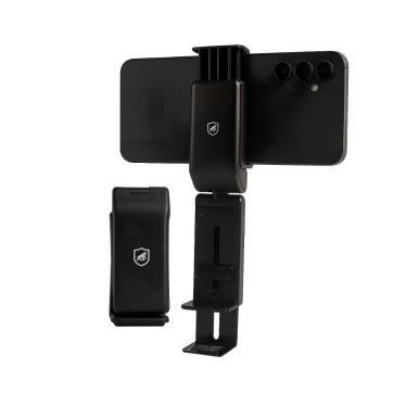 Imagem de Suporte Articulado para Mesa – Ajuste 90°, Rotação 360°, Dobrável, Antiderrapante e Compatível com Smartphones até 9cm – Hybrid - Gshield
