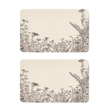 Imagem de Blueangle Conjunto de 2 ímãs de geladeira de flores pretas e brancas - Ímãs decorativos engraçados de geladeira de cozinha - Seguro para lava-louças e decoração magnética durável (404)