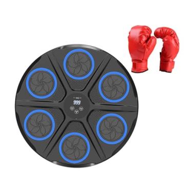 Imagem de kowaku Music Boxing Machine Rhythm Wall Target com luz 9 modos de velocidade ajustável Music Boxing Target para Karatê, Luvas Infantis