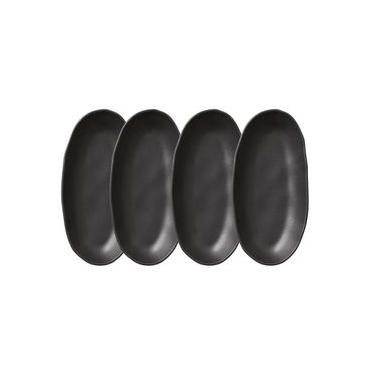 Imagem de Conjunto de Travessas Ovais Grandes Porto Brasil Orgânico Matte 32x16cm – 4 Peças
