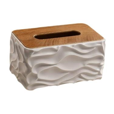 Imagem de Generic Porta-lenços de papel com capa, dispensador de papel higiênico para penteadeira e quarto, Cinza