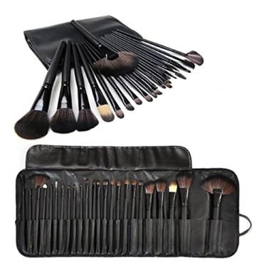 Imagem de Yinhing Conjunto de Pincéis de Maquiagem Profissional, 24 Peças, Pincéis de Maquiagem Adequados para Pele Macia, Inclui Bolsa de Armazenamento, Ferramentas de Beleza Cosméticas Essenciais para Aplicação