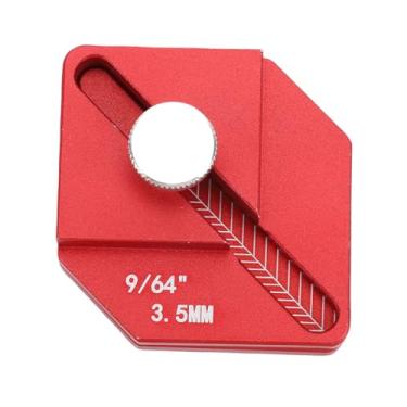 Imagem de Hilitand Ferramenta de Carpintaria de Acabamento, Régua de Medição de Layout de Liga de Alumínio Usinada CNC para Marcação de Marcenaria, Deslocamentos Curtos, Instalação de Gabinete,