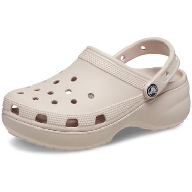 Imagem de Crocs Tamancos de plataforma clássicos femininos, sapatos de plataforma, quartzo, 7 mulheres