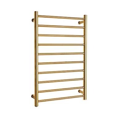 Imagem de APUM Toalheiro aquecido, aquecedor de toalhas de banheiro, toalheiro elétrico de 10 bar montado na parede com temperatura constante, toalheiro aquecido polido de aço inoxidável 304 (plugue)