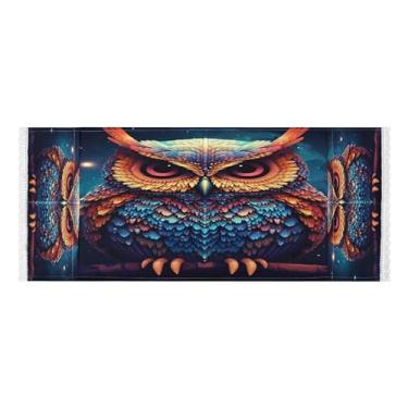 Imagem de Wassud Capas de lavadora e secadora de coruja, protetor de lavadora com sacos de armazenamento, capa de geladeira à prova de poeira com bolsos para lavanderia doméstica, cozinha, 120 x 55 cm