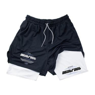 Imagem de Short Compressão Treino‎ And Lifes Alway Abstract Logo-Masculino