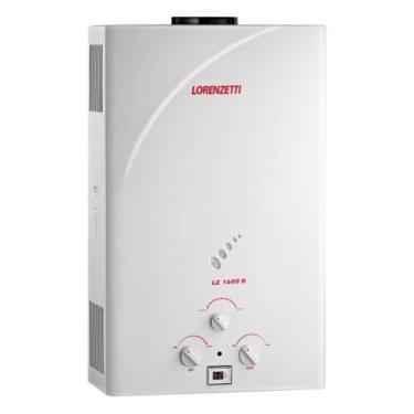Imagem de Aquecedor de Água a Gás GLP Lorenzetti LZ 1600N, 15 Litros, Exaustão N