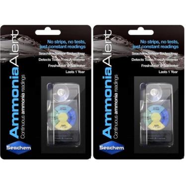Imagem de Pacote de 2 sensores Ammonia Alert Seachem para água doce e marinha