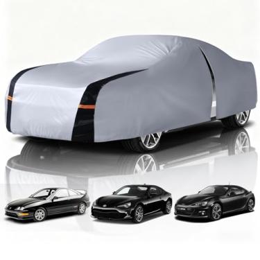Imagem de Capa para carro pequeno 100% à prova d'água para todos os climas, capas externas de 10 camadas para esportes/cupê - Ajuste personalizado Acura Integra, Toyota 86, Subaru BRZ, Nissan 370Z, etc