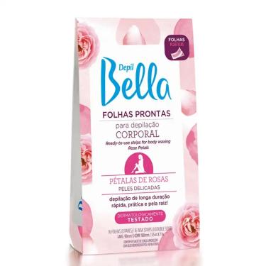 Imagem de Papel Depilatório com 16 Folhas Corporal Petalas de Rosas Depil Bella
