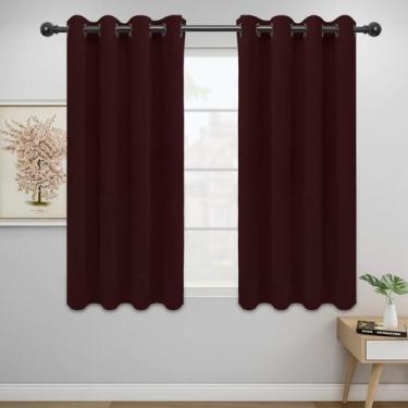 Imagem de Cortinas Blackout Easy-Going, 132x117 cm, vinho térmico, 2 painéis