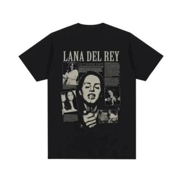 Imagem de Camiseta Unissex plus Size Com Estampa De Lana Del Rey, Moda Hip Hop S