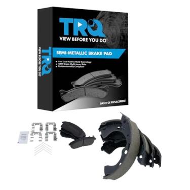 Imagem de TRQ Pastilhas de freio semi-metálicas compatíveis com Nissan Sentra 2001-2006