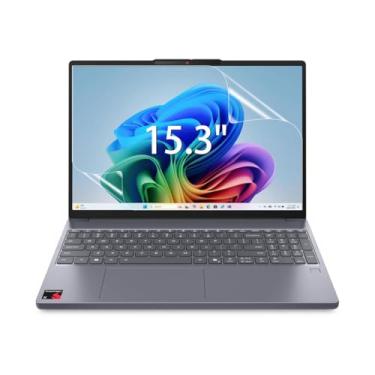 Imagem de MUBUY-GOL Pacote com 2 protetores de tela para laptop Lenovo IdeaPad Slim 3X 15,3 polegadas 2025 alta definição antiimpressões digitais antiarranhões escudo transparente