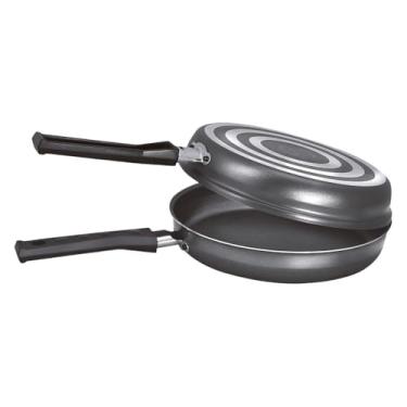 Imagem de FRIGIDEIRA Omeleteira e Hamburgueira Dupla Antiaderente Premium Ø18cm - Para Refeições Práticas e Saborosas