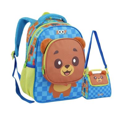 Imagem de Mochila De Costas Lancheira Térmica Urso Infantil