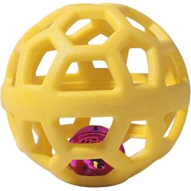 Imagem de Fifeyor Brinquedo de bola de sino para animais de estimação, adequado para cães, gatos e outros animais. Design seguro e durável, resistente a mordidas, brinquedo interativo, promove atividade, um