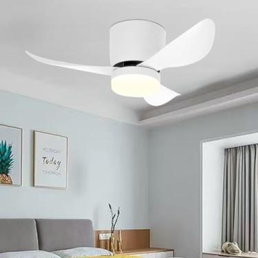 Imagem de EKROTOK Ventiladores de Teto com Luz, Ventilador De Teto Com Luz E Controle Remoto 6 Velocidades 76CM 127/220V