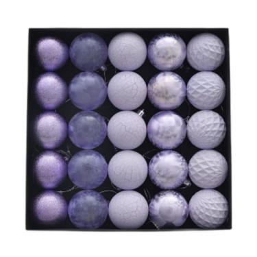 Imagem de Nishiyuenyi 25 Bolas Decorativas de Natal, Bolas para Pendurar, Bolas para Decoração de Árvore de Natal, Enfeites para Árvore de Natal para O Dia Dos Namorados, Tolet, Tamanho real