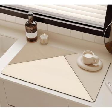 Imagem de Tapete Escorredor De Louça Em Microfibra Super Absorvente Antiderrapante Dobrável Aparador De Louça (1,Modelo5)