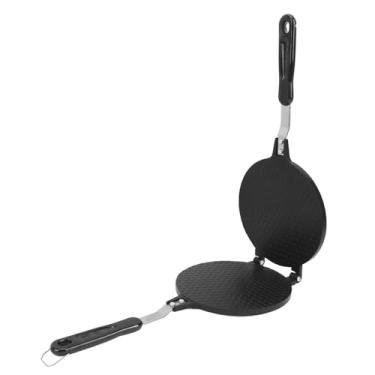 Imagem de Asixxsix Máquina de Cone de Waffle, 17,3 cm, Antiaderente, para Gelado em Cone, com 2 Lados, Ideal para Fazer Gelados e Sobremesas de Waffle de Casquinha,Molde para (Estilo de grade)