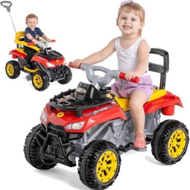 Imagem de Carrinho de Passeio e Pedal Infantil Calesita Cross Up Vermelho