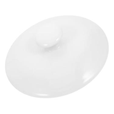 Imagem de GLEAVI Tampa de cerâmica elegante de substituição para bules de chá, potes de arroz e tigelas de sopa, uso versátil de cozinha para decoração de casa e restaurante