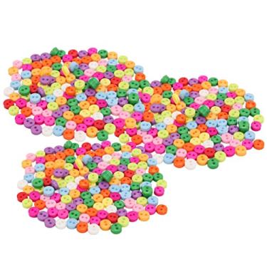 Imagem de Cryfokt 500 Peças de Botões de Costura de Resina Duráveis ​​para Artesanato DIY e Instalação de Roupas, Botões Coloridos de Plástico para o Dia de Ação de Graças e o Natal, à Prova D'água para Projetos Escolares [500 X de Costura] (Fivela de pão)