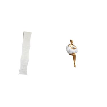 Imagem de Whtkoph Abajur para Sala de Estar com Figura Abstrata de Uma Escultura Criativa em Resina. Peça Ideal para Decoração de Casa E Escritório.