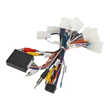 Imagem de Naroote Chicote de Fiação de Rádio Estéreo de Carro Com Adaptador de Decodificador USB CANBUS para Amplificador SWC, Material ABS Premium, Fácil de Instalar para Proprietários de Carros, 1