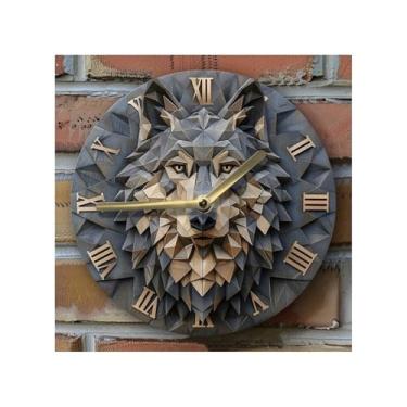 Imagem de Relógio de parede Relógio de parede silencioso 20 * 20 cm - DIY, presente feriado, decoração cozinha verão Sem tique-taque