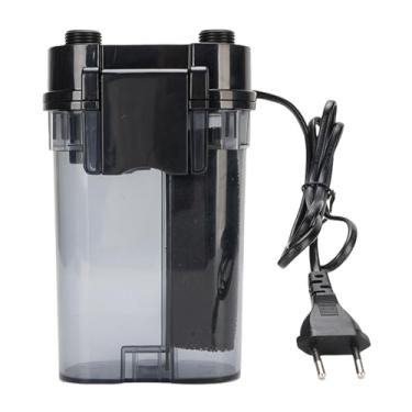Imagem de Cryfokt Filtro de Aquário Pequeno Externo de Plástico Com Baixo Nível de água para Tanque de Peixes 120L 6W 450L / H Compacto Eficiente de Longa Duração Adequado para Todos Os Aquários Lavagem de